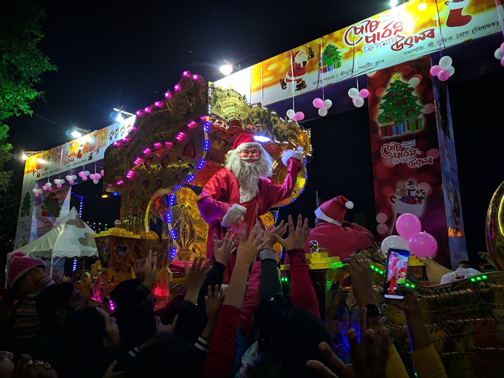 Santa Claus on carriage