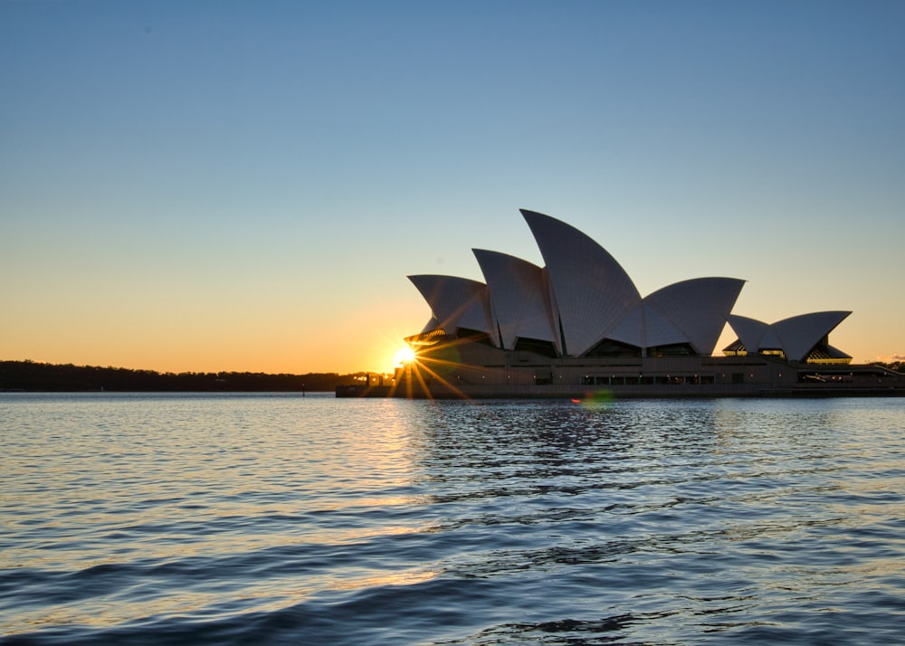 Sydney Opera House, Austrália durante a hora de ouro