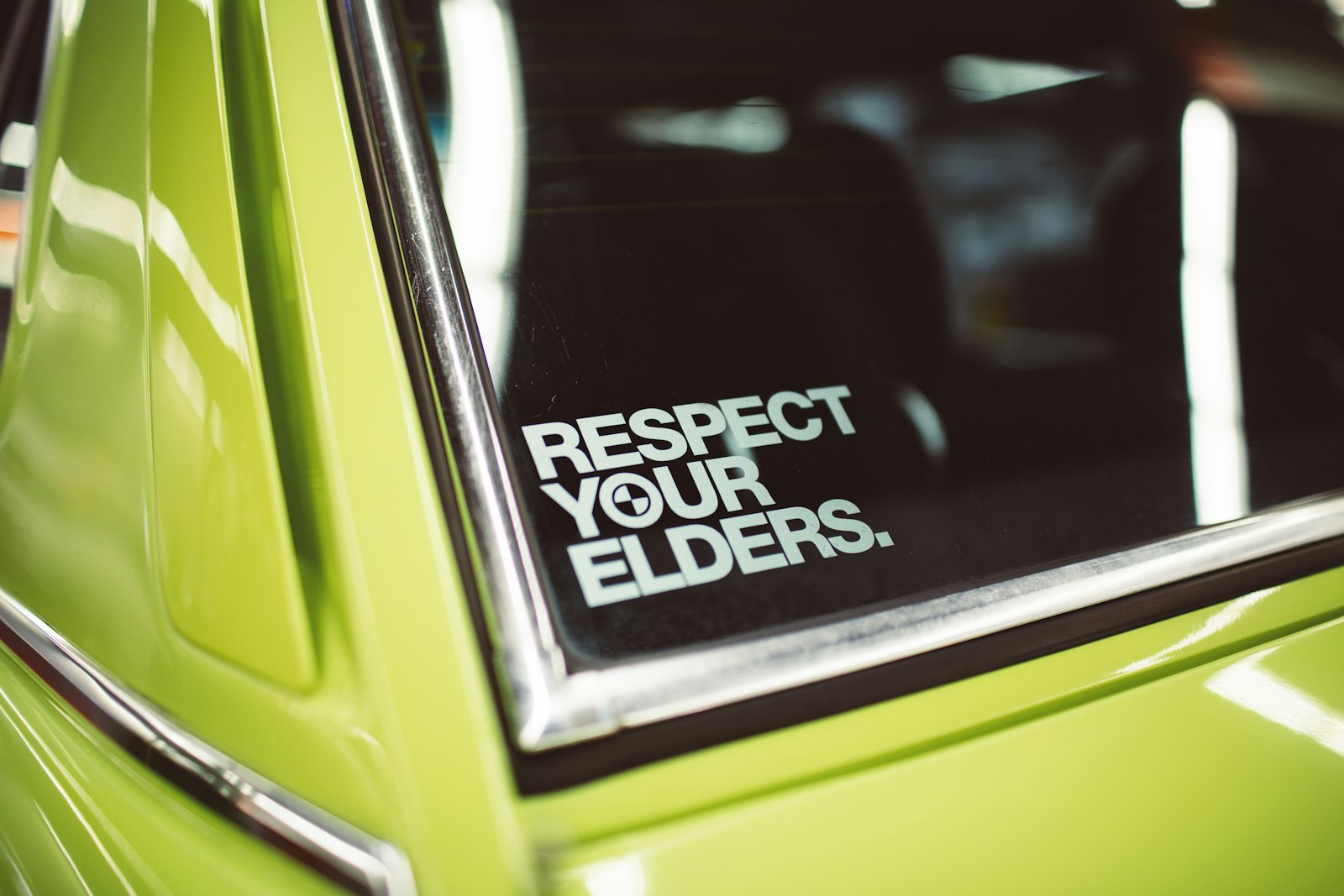 Canon EOS 5D Mark III + Canon EF 35mm F1.4L USM sample photo. Respect your elders sign photography