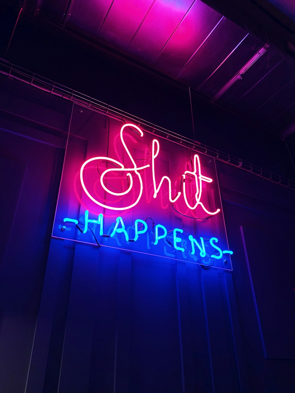 Shit Happens NEON sign