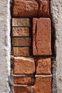 Close-up of durable cement bricks.