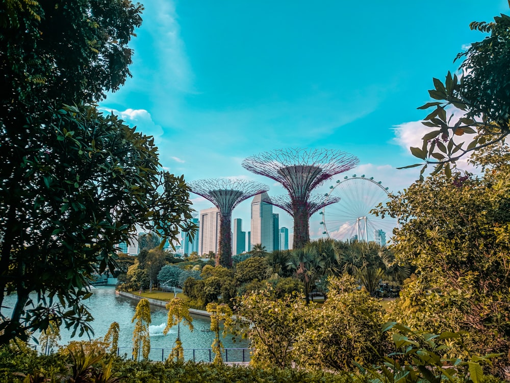 buildings and trees during day