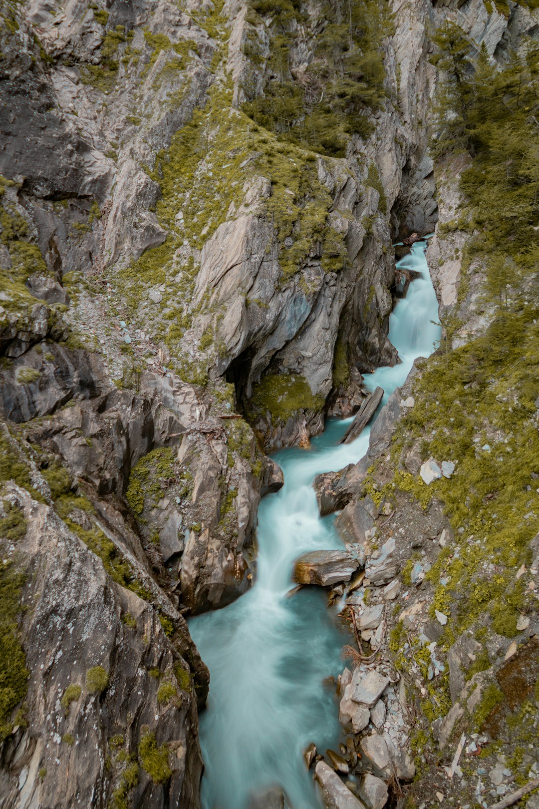 aerial photography of river viewing cliff during daytime