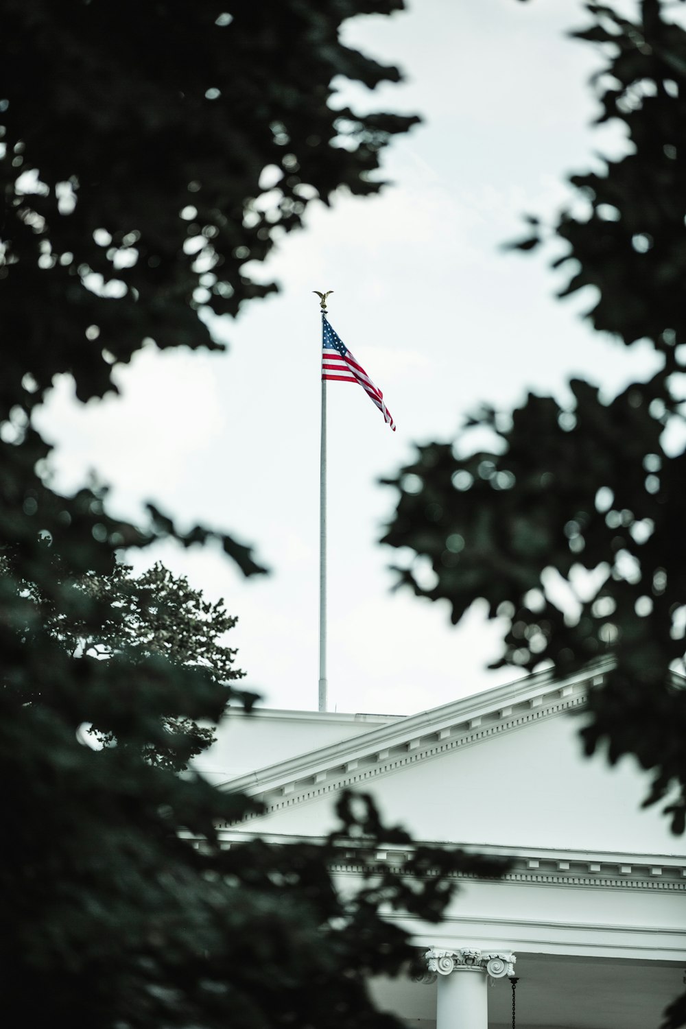 raise US flag during daytime