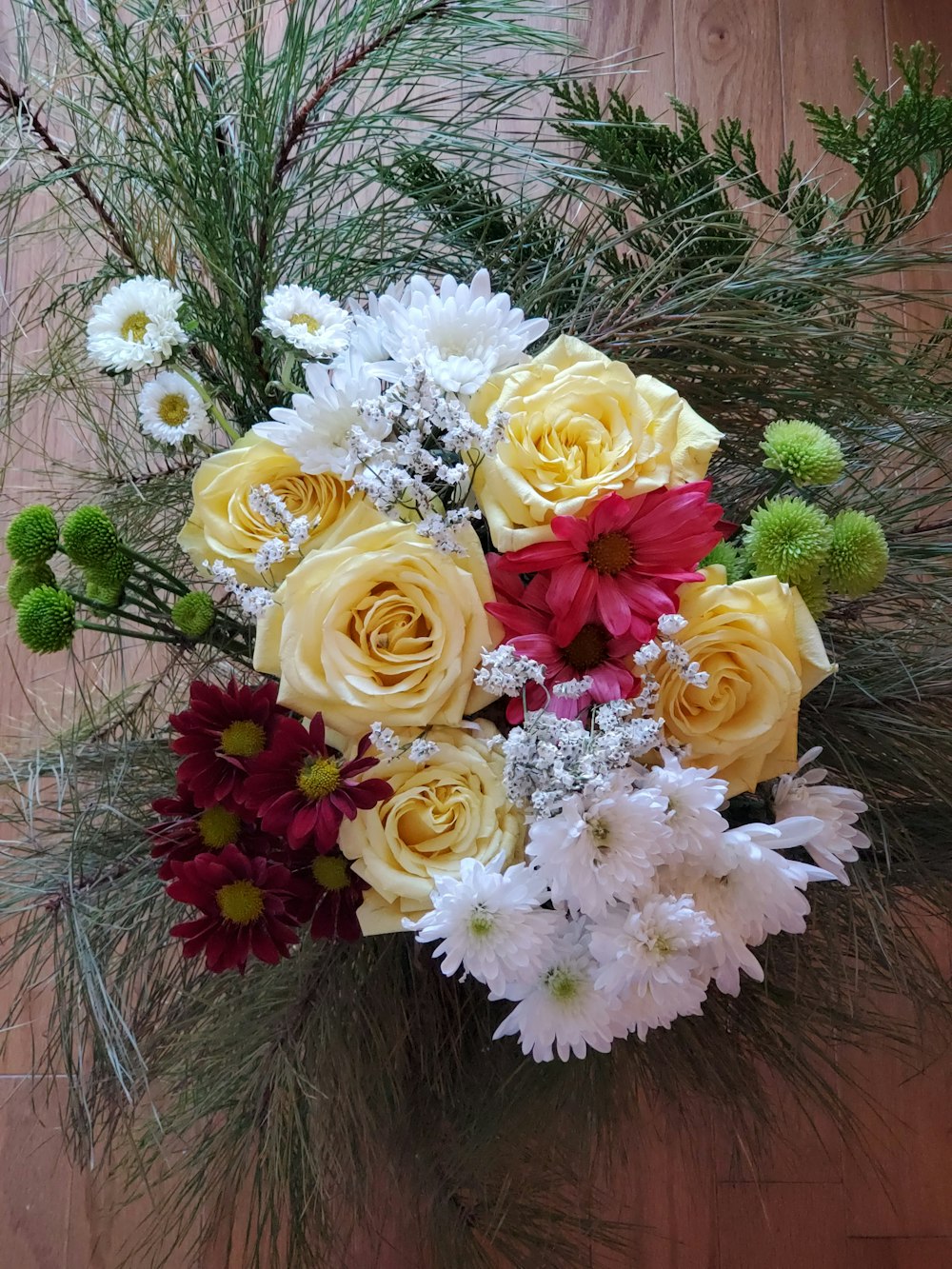 assorted-color flowers