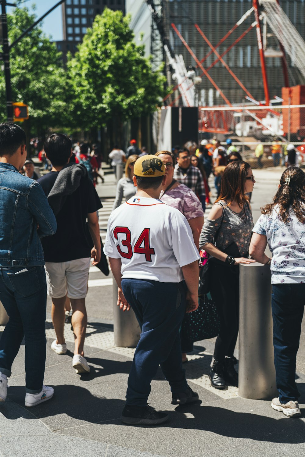 man in white and red 34 jersey shirt