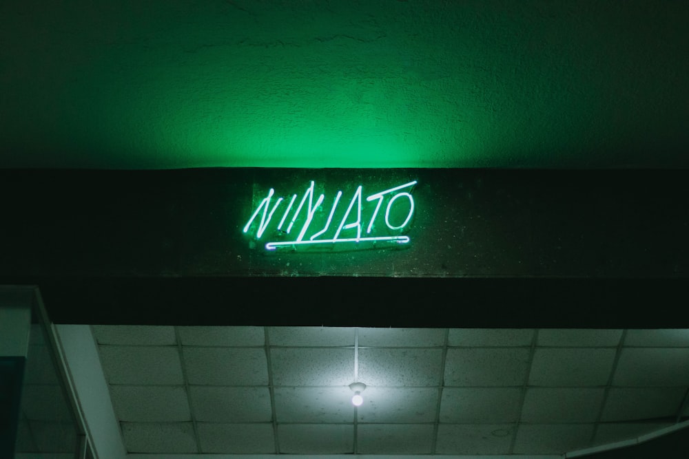 green Ninjato neon sign