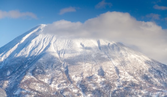 snowy mountain photograph in Hanazono Japan
