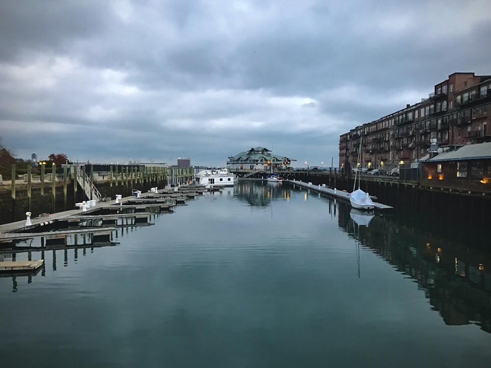 buildings on pier during day