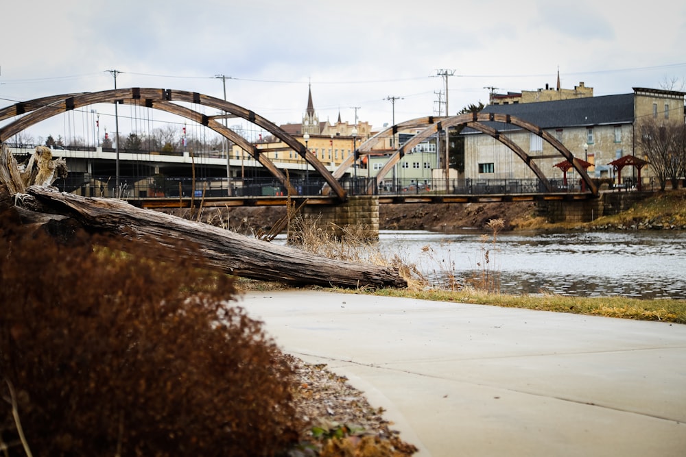 white and grey concrete bridge