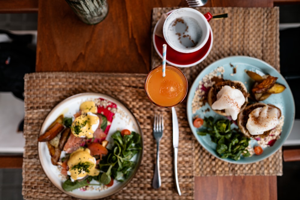 two plate of food