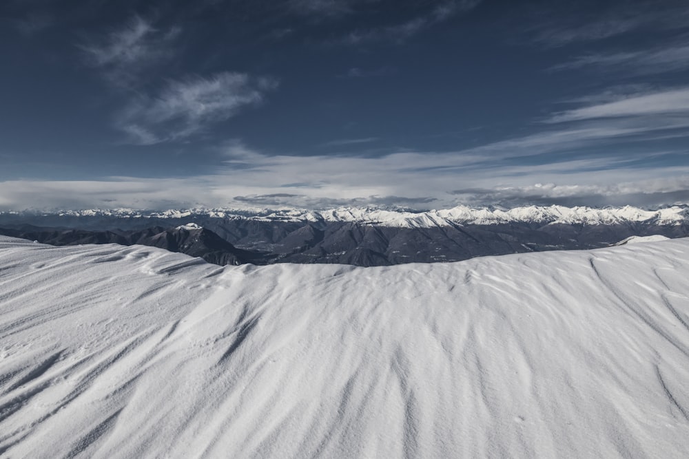 mountain covered with snow