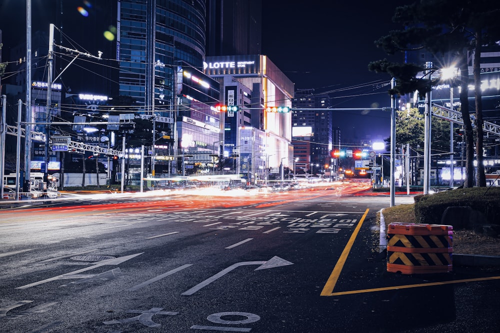 road during nighttime