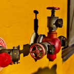 red and gray hydrant gate valve