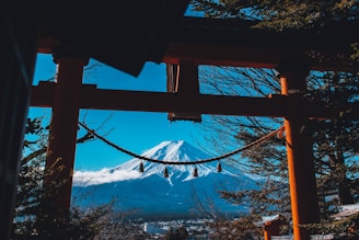 snow covered mountain during daytime