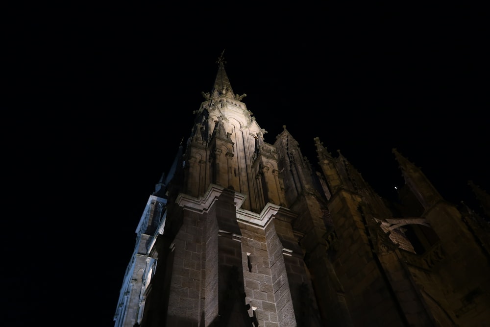 low-angle photography of a cathedral building