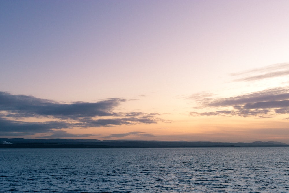 ocean during golden hour