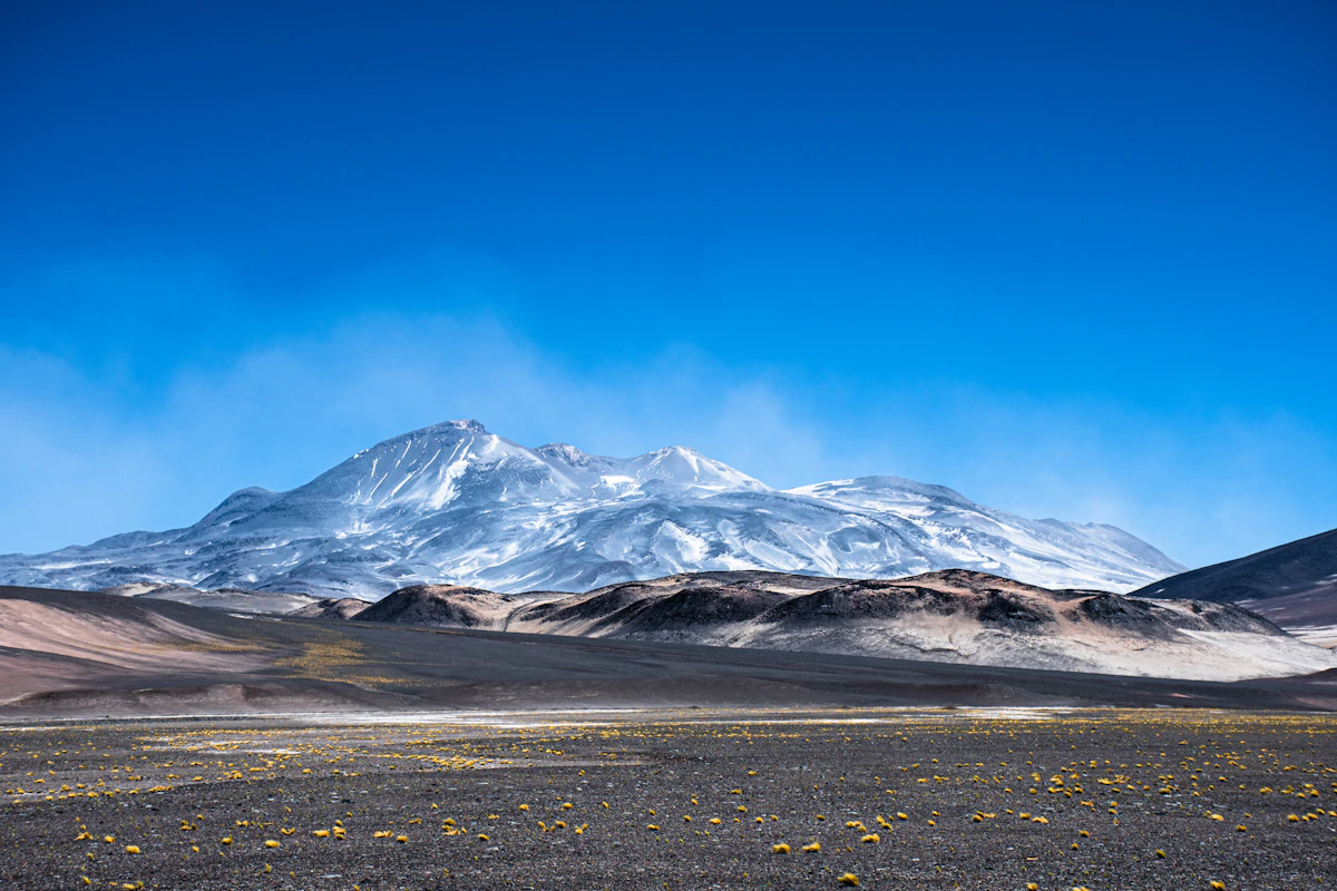 Chile Atacama desert salt flat landscape