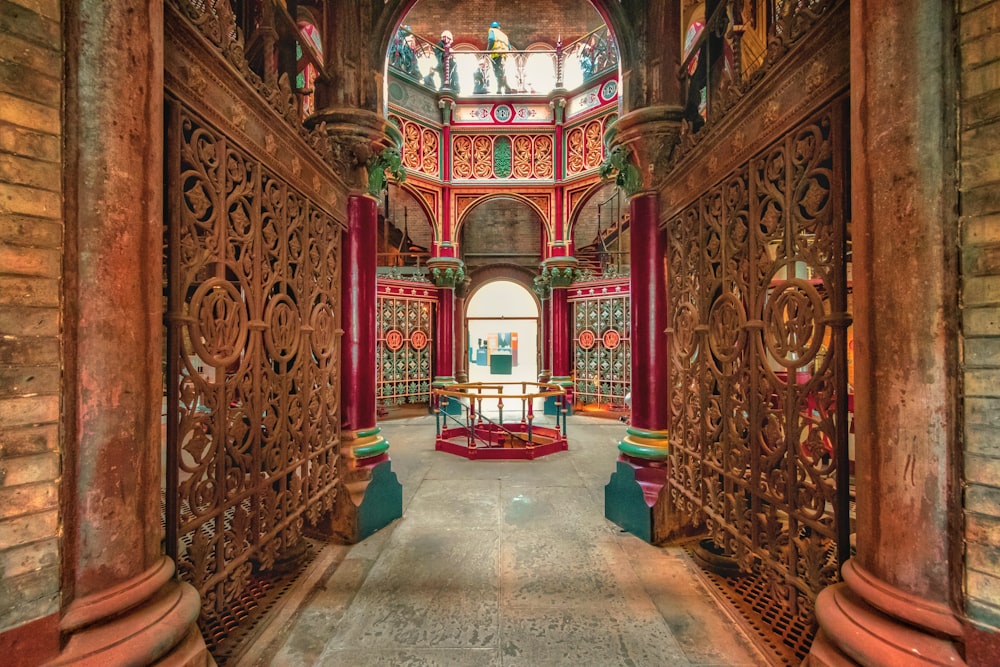 hallway of historical building view