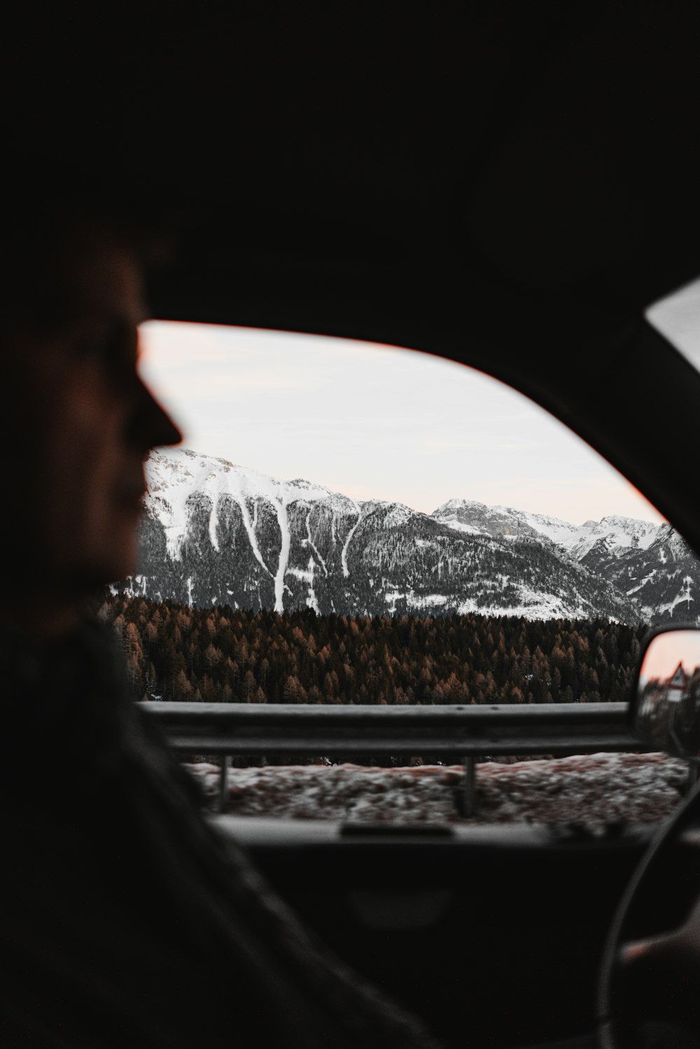 man driving the vehicle