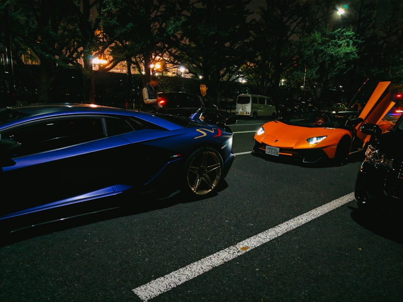Lamborghini, Tokyo bridge, car crash, luxury sports car, urban highway