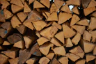 piled fire woods