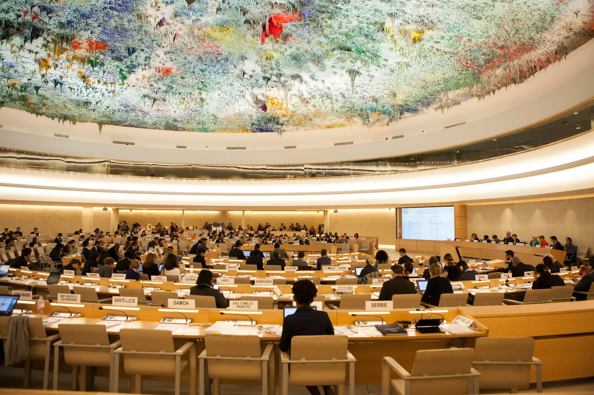 Geneva, Switzerland, UN session on human rights