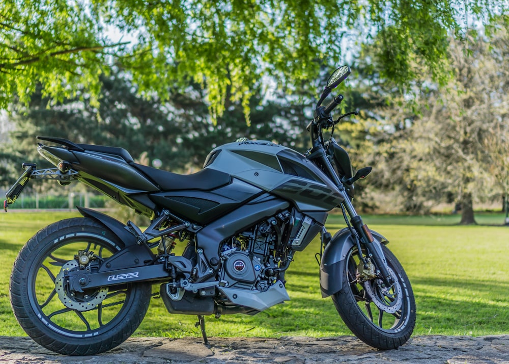 grey and black motorcycle