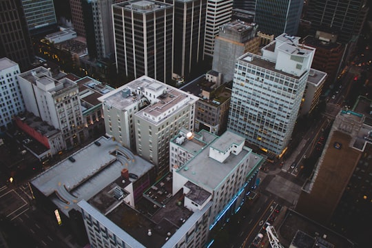 high angle photo of buildings in Vancouver Lookout Canada