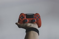 red Sony PS DualShock 4