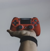 red Sony PS DualShock 4