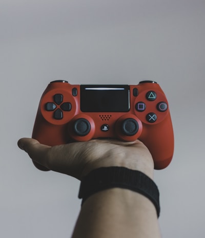 red Sony PS DualShock 4