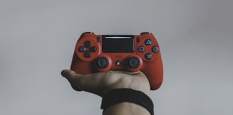 red Sony PS DualShock 4