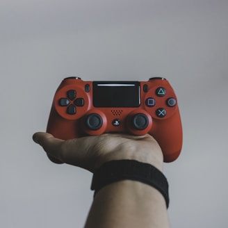 red Sony PS DualShock 4