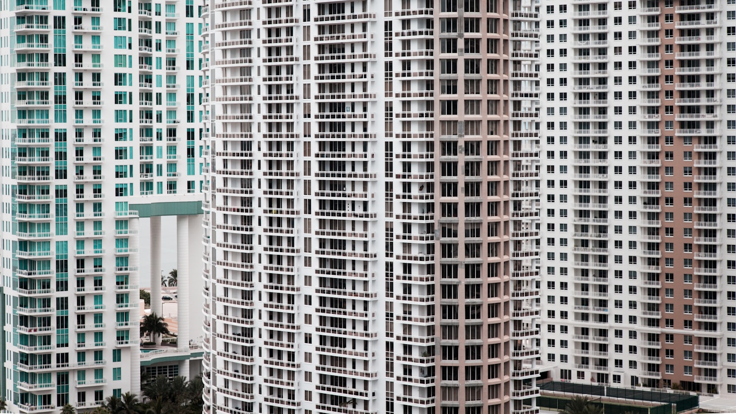 High-rise condo building in Miami. 