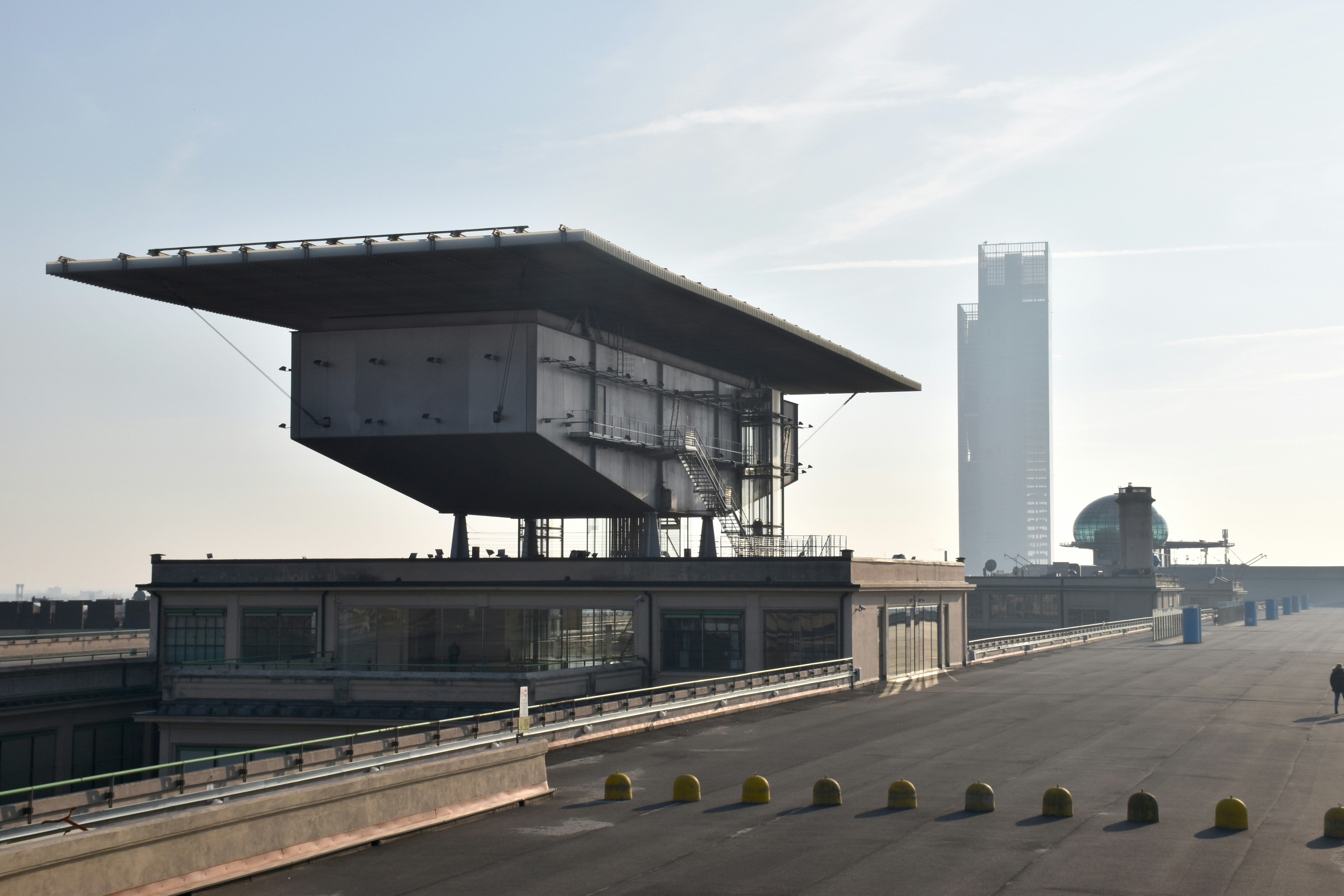 The Pinacoteca Agnelli contains some of the families classical paintings on top of the car test track on the roof of the former FIAT car factory in the Lingotto quarter in Torino, Italy.