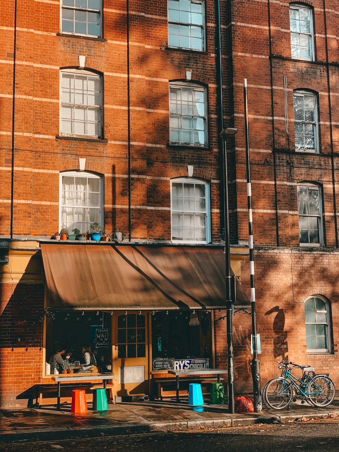 bike parked beside building