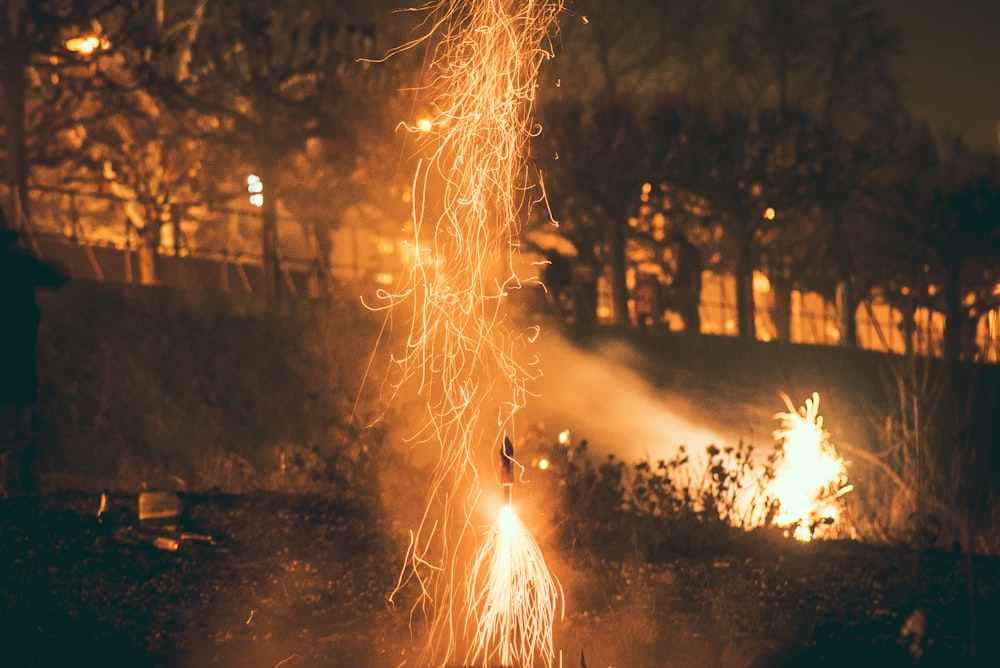 time-lapse photography of fireworks bursting during nighttime