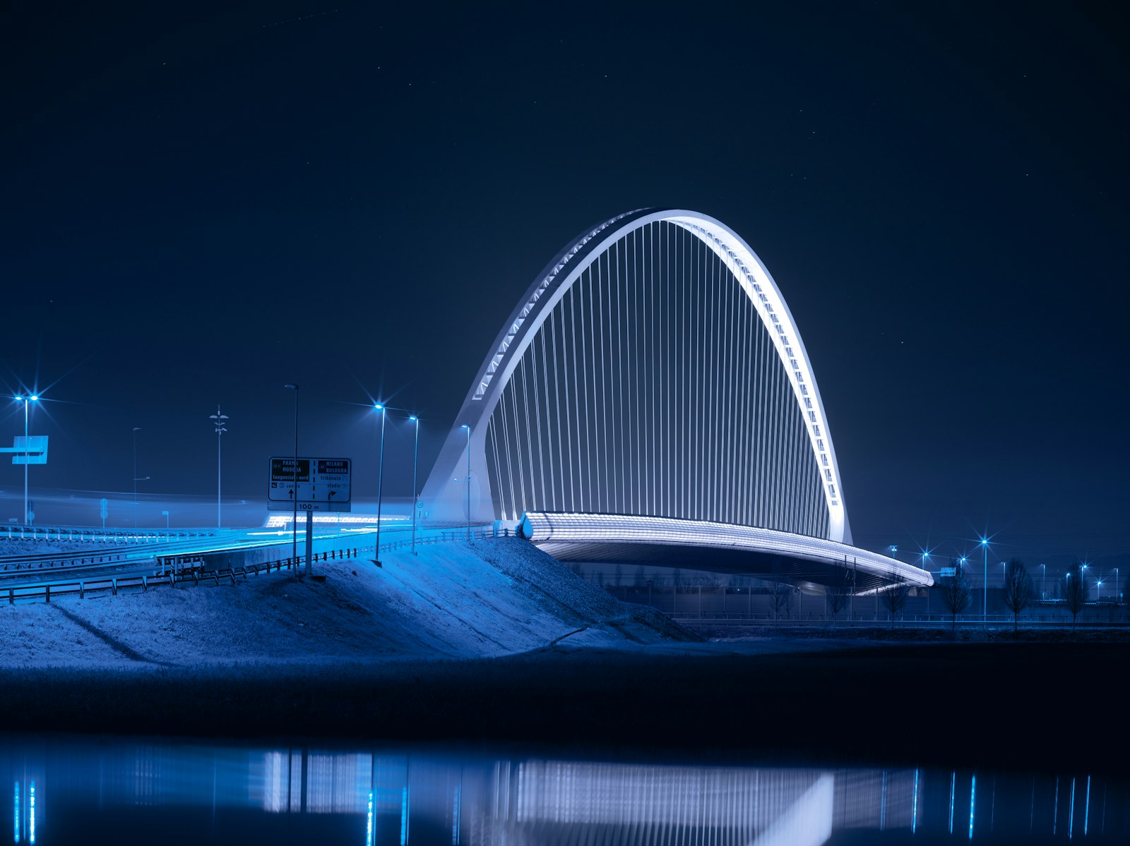 Hasselblad XCD 90mm F3.2 sample photo. Arch bridge at night photography