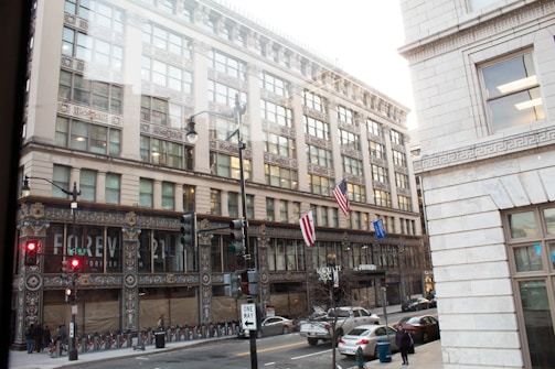A cityscape view from 30 N Gould St, Sheridan, WY, highlighting the business location.