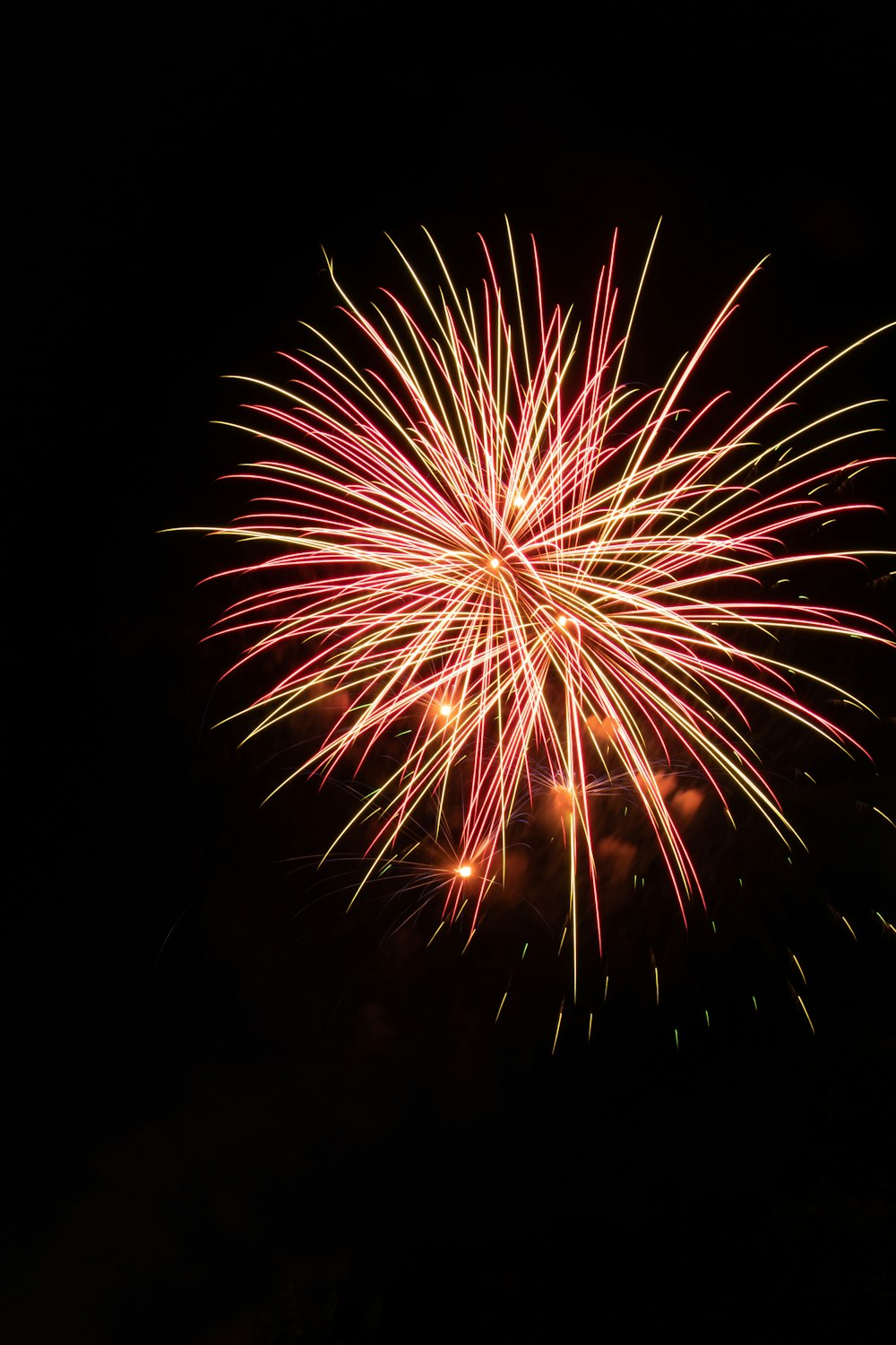 fireworks during night