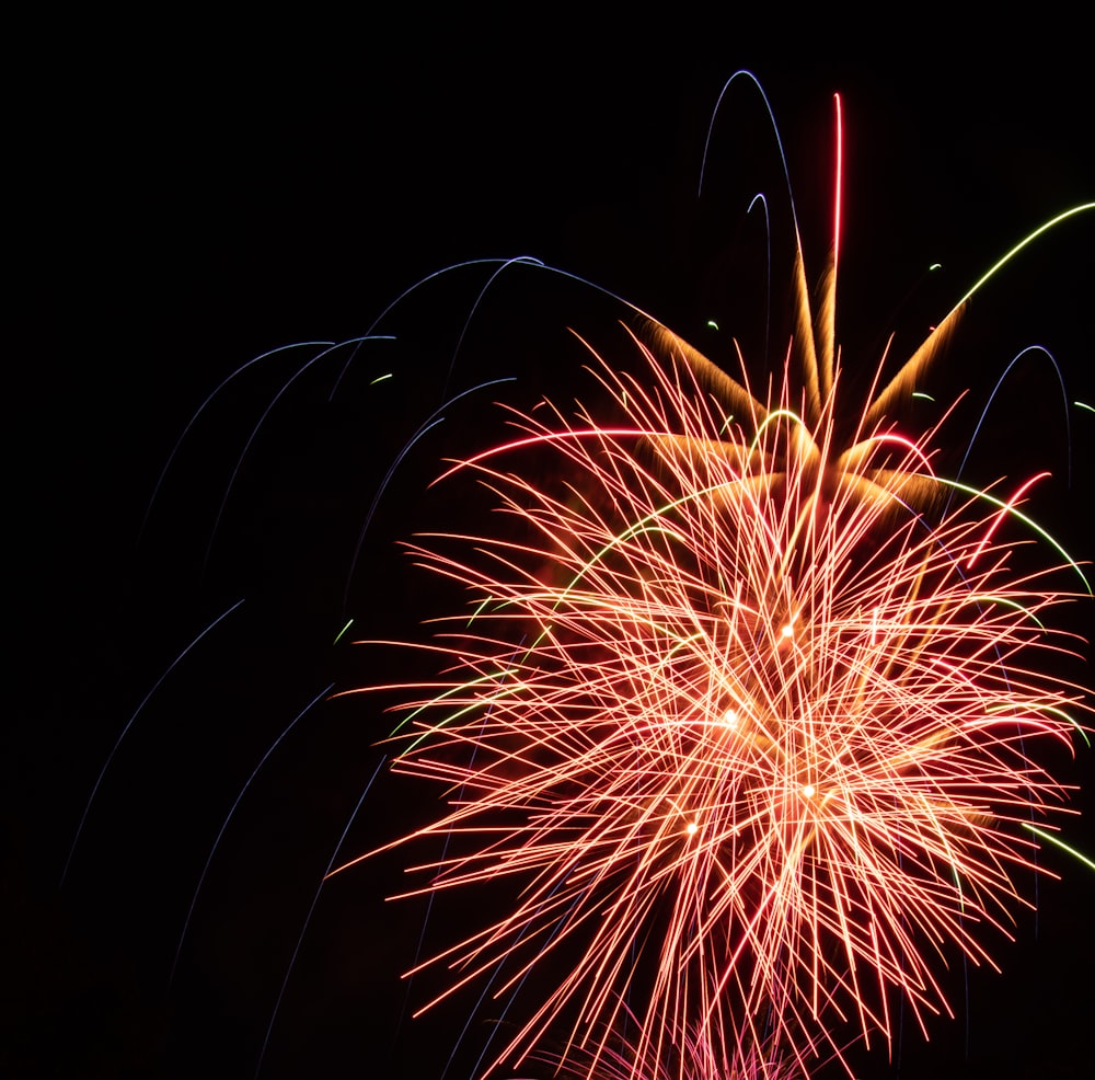 fireworks during night