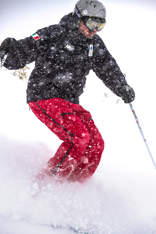 man wearing black zip-up jacket in Niseko Japan