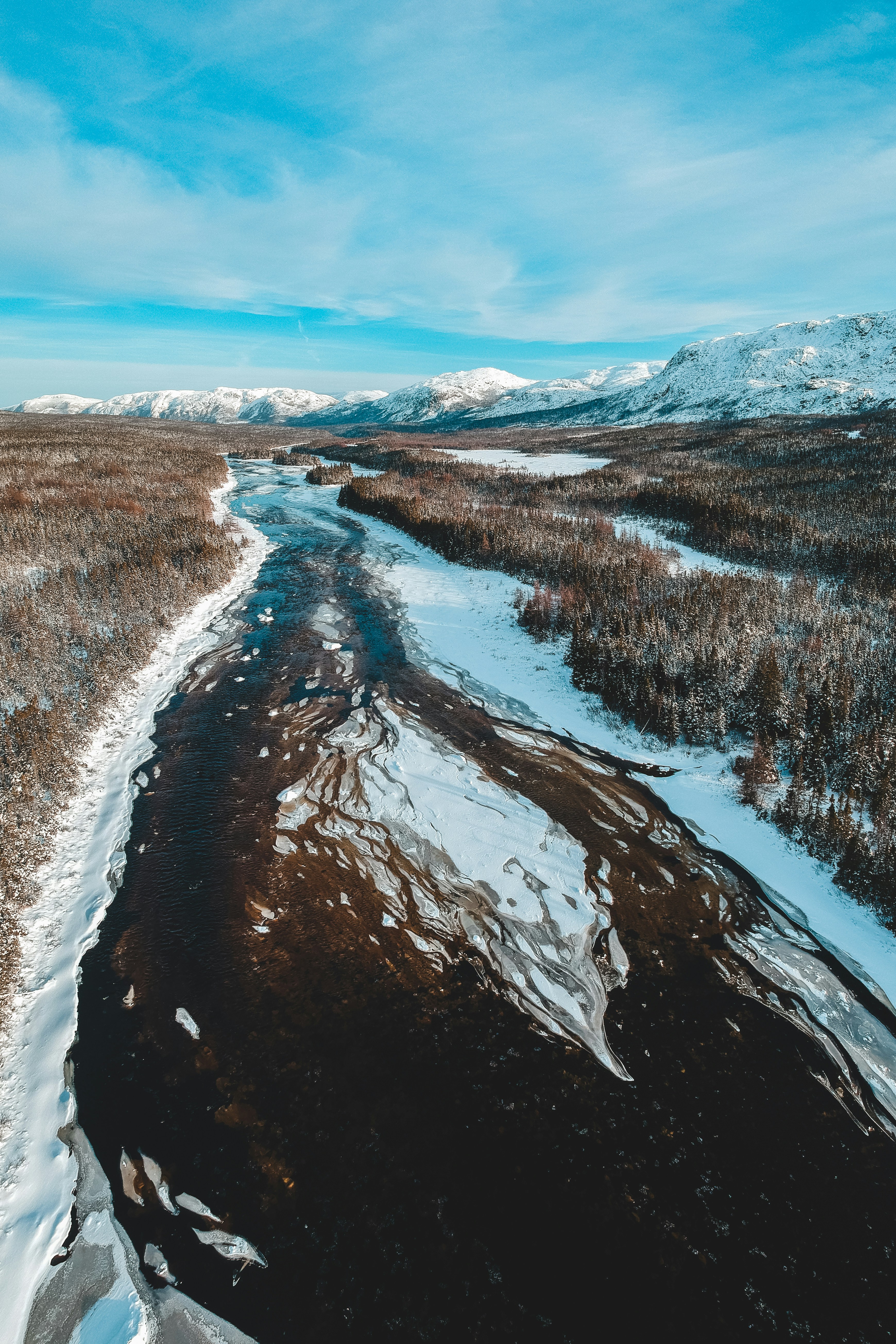 aerial photography of body of water