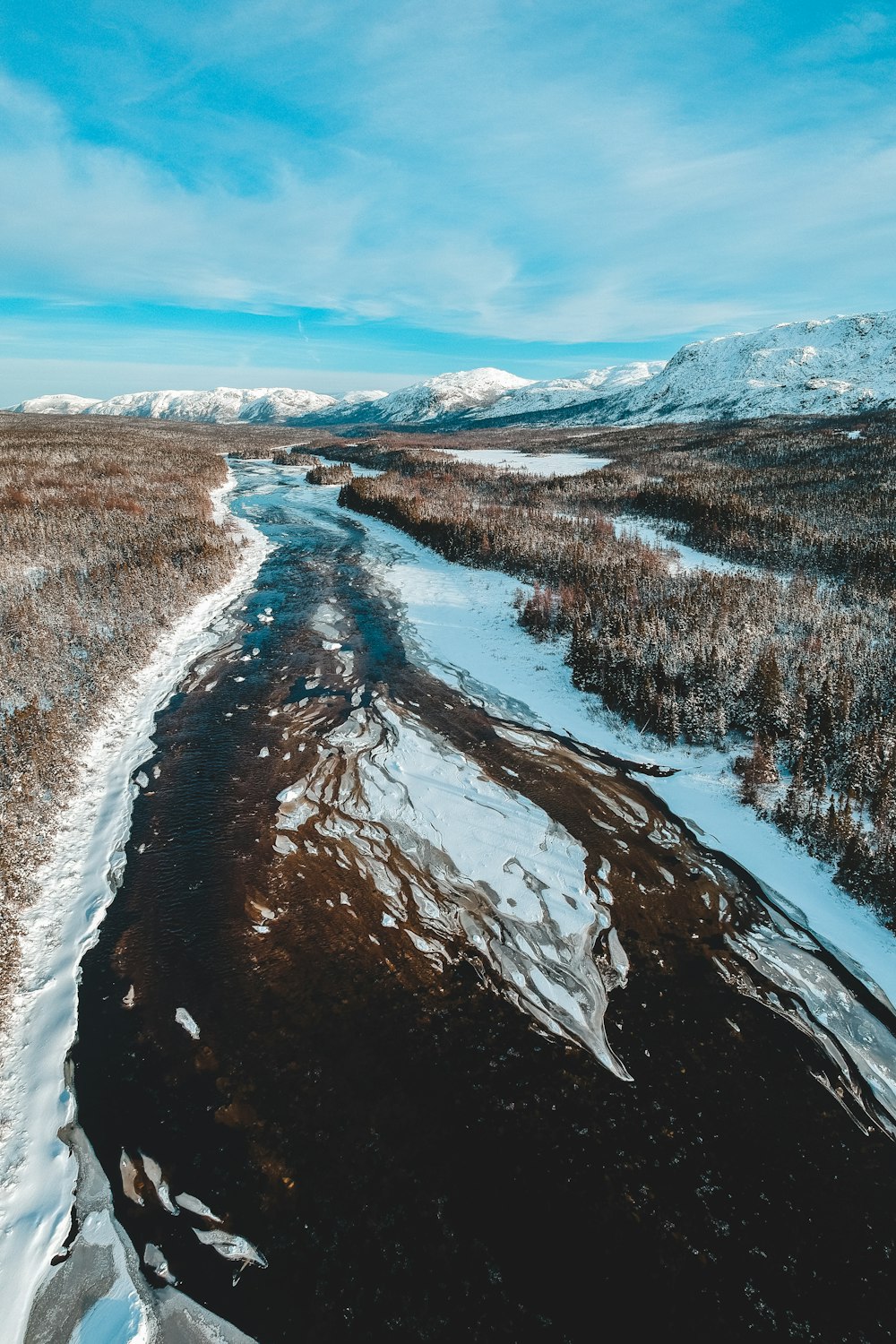 aerial photography of body of water