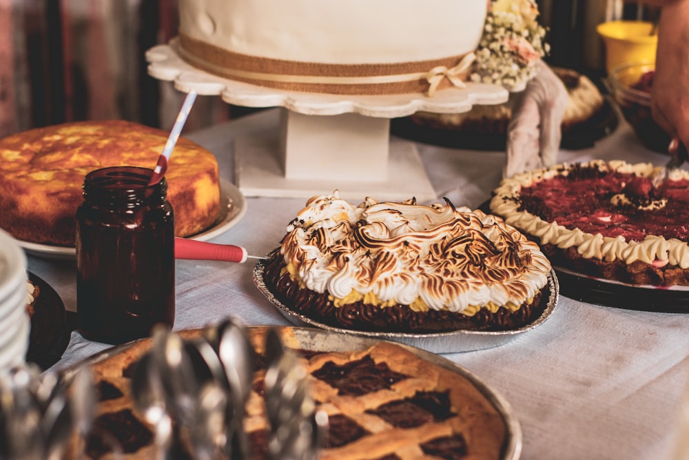 assorted-type of pies