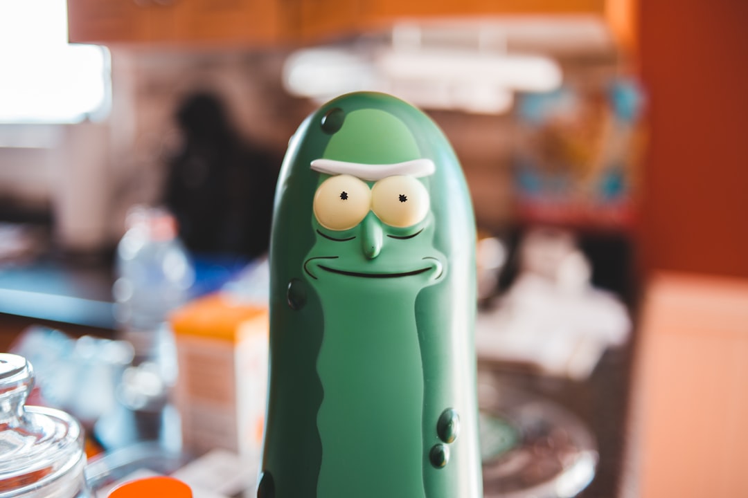green cucumber cartoon character