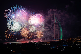 A vibrant scene of a lively UAE celebration captured through dynamic event filming.