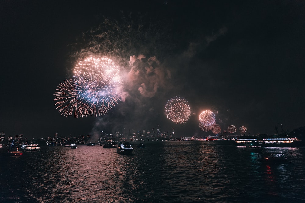 Fireworks at night time