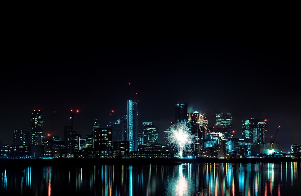 city buildings during nighttime